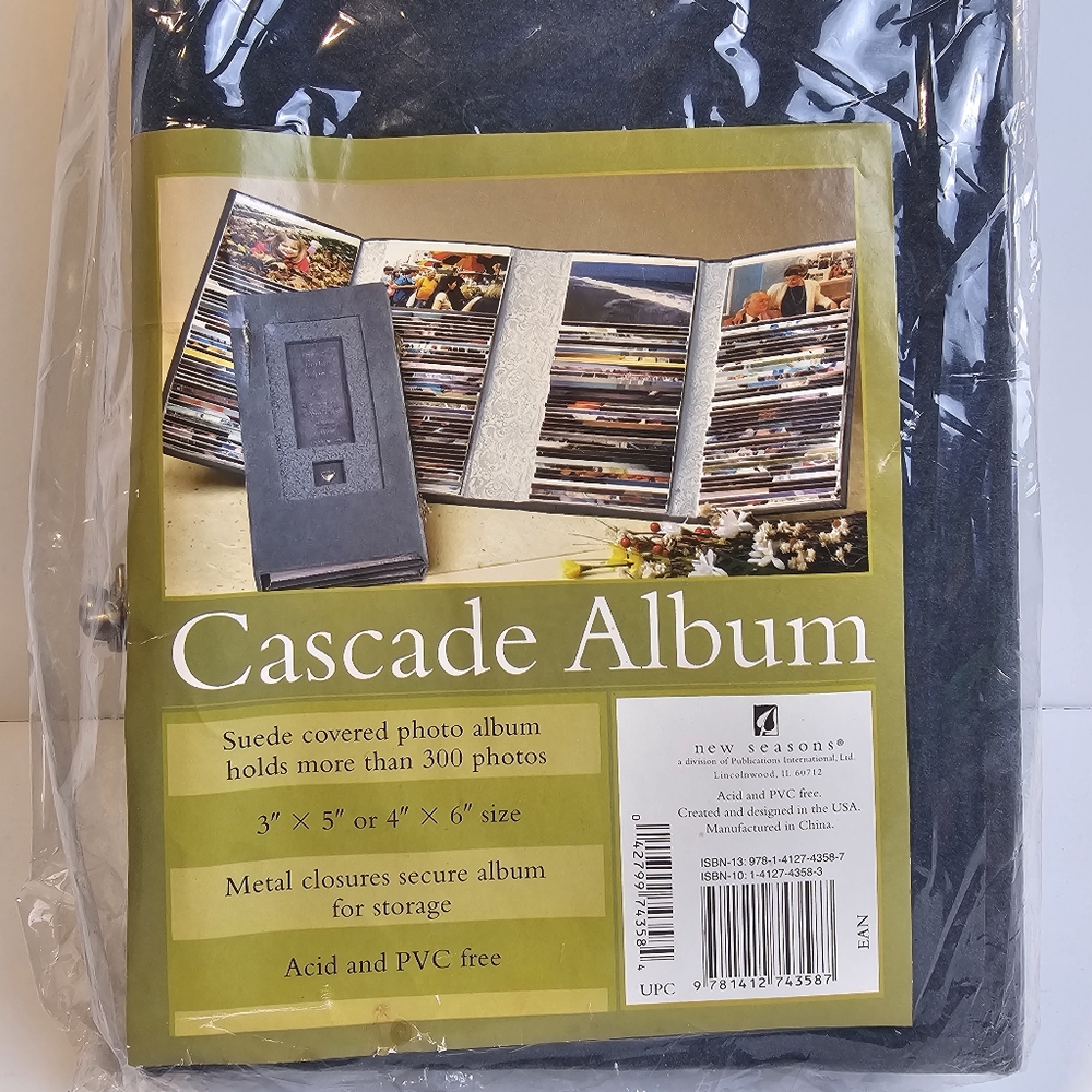 Cascading Photo Album‎ Photographs Memories Storage Share NIP Heart Poem Suede